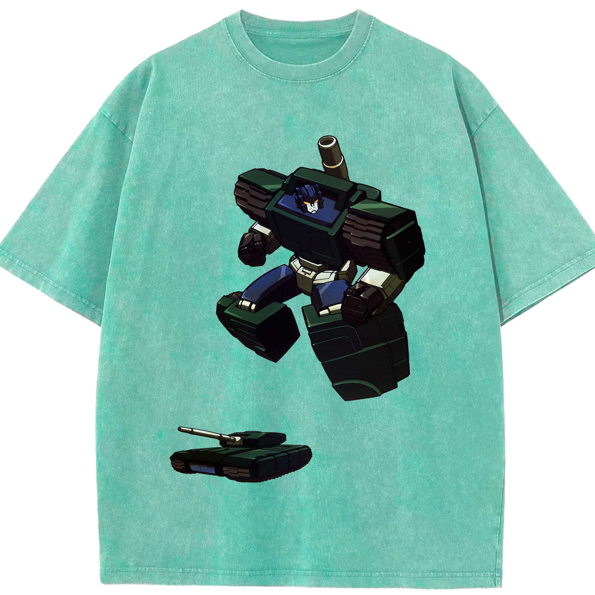 （画像用）  綿100% ヴィンテージ風 半袖Tシャツ（フロントプリント）